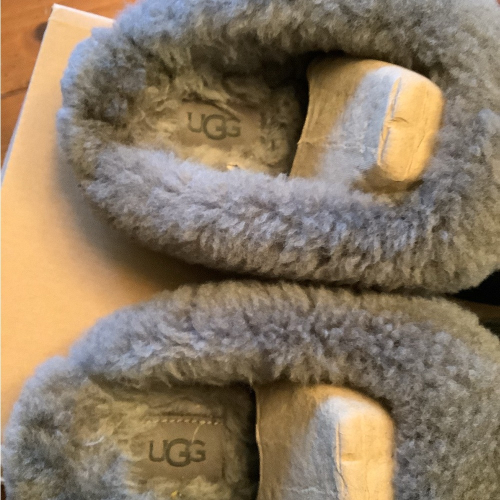 UGG WOMENS CLUGGETTE black and gray slippers - Picture 5 of 16
